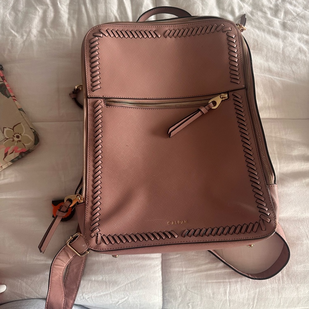 Calpak Mauve Backpack with Braided Detail